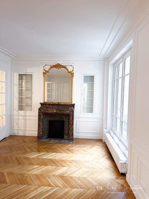Rénovation d’appartement haussmannien à Paris 16